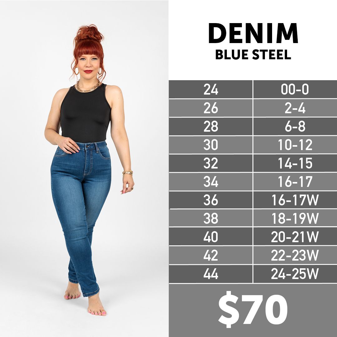 High Rise Slim Straight Denim