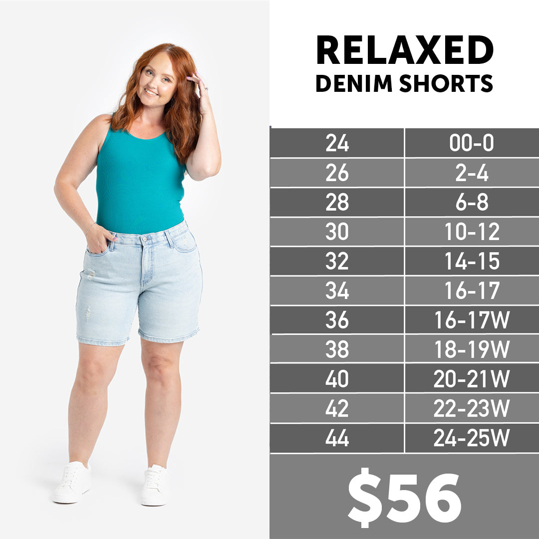 Relaxed denim shorts
