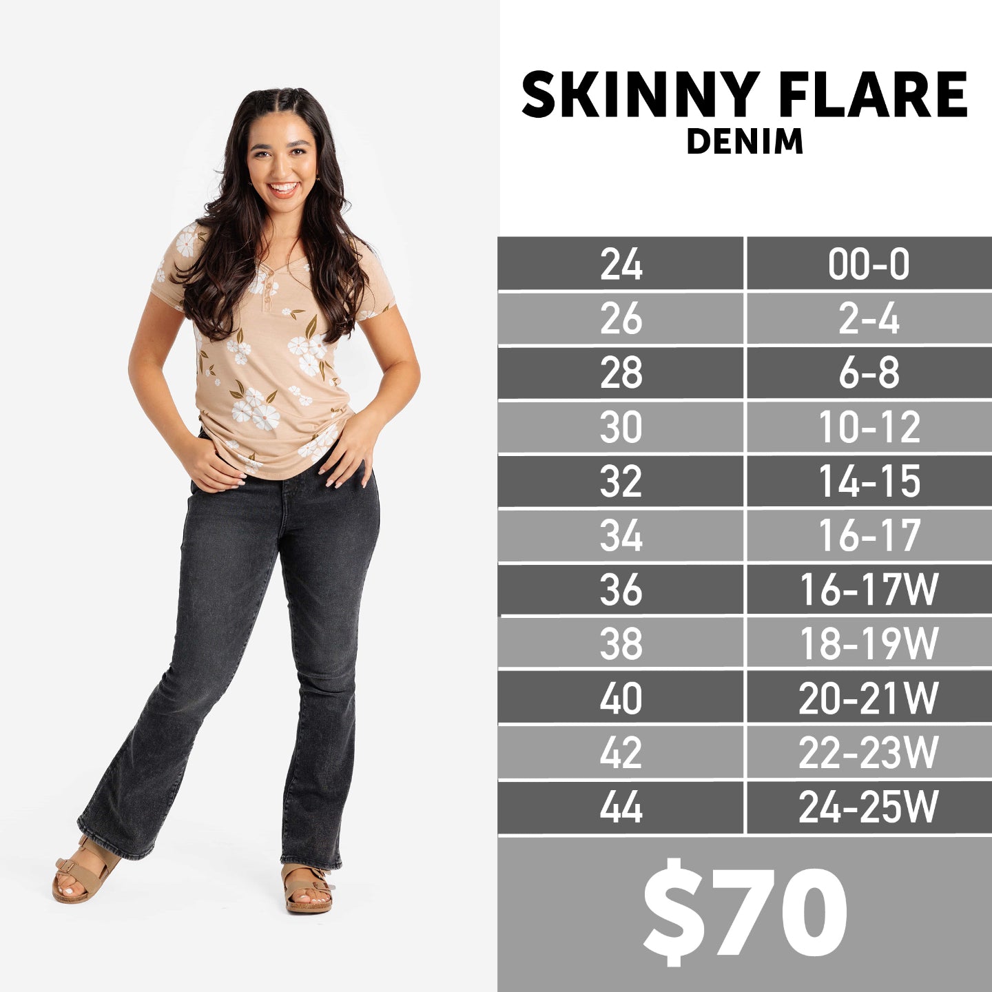Skinny Flare Denim