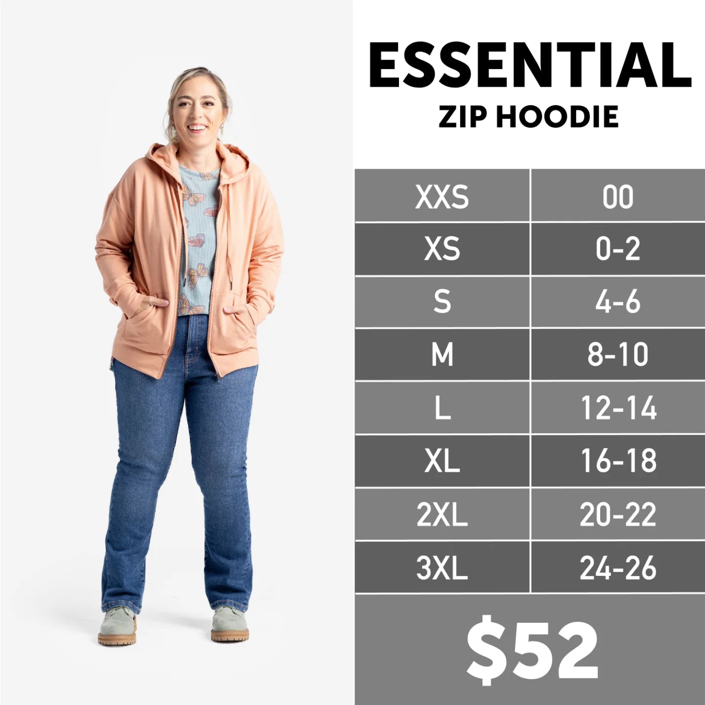 Essential Zip Hoodie
